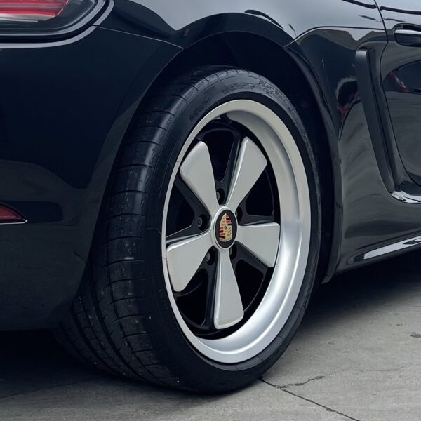 Fuchs Wheels 19x11inch Silver for Porsche 718 Boxster Black