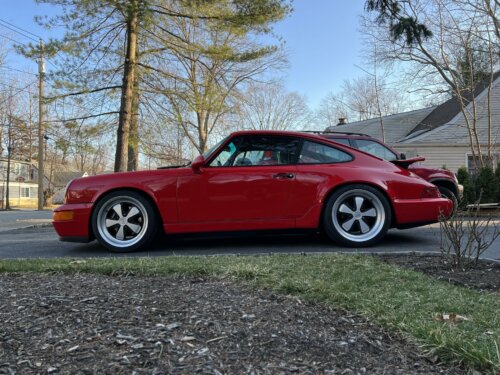Fuchs Wheels for Porsche 964 Carrera Red