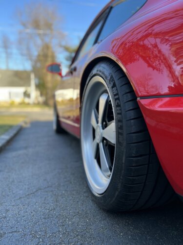 Fuchs Wheels for Porsche 964 Carrera Red