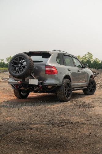Mantra Wheels for Porsche Cayenne Silver Knighthawk Matte Black