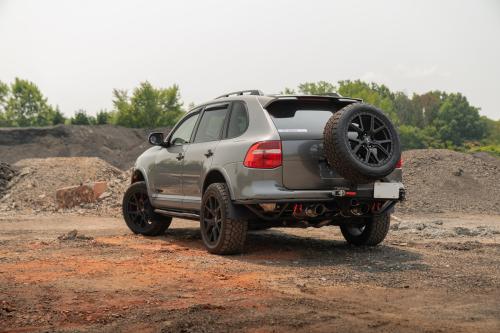 Mantra Wheels for Porsche Cayenne Silver Knighthawk Matte Black
