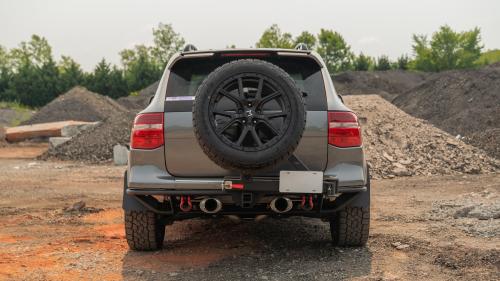 Mantra Wheels for Porsche Cayenne Silver Knighthawk Matte Black
